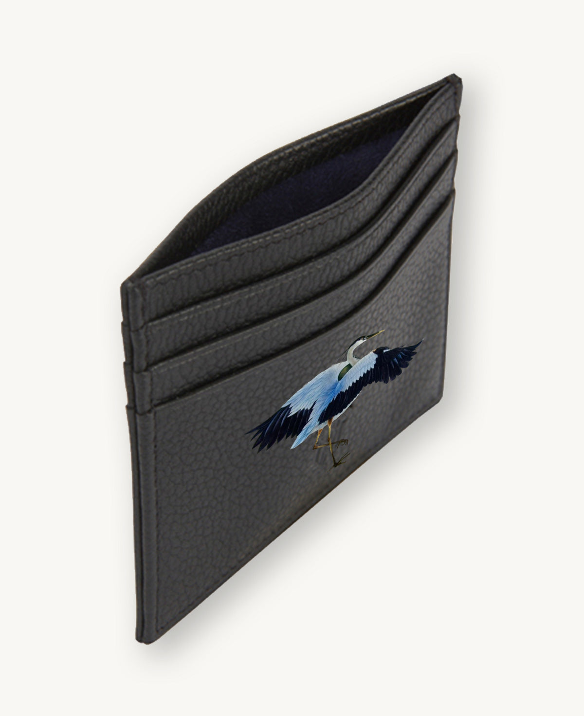 HAND PAINTED CARD HOLDER BLACK