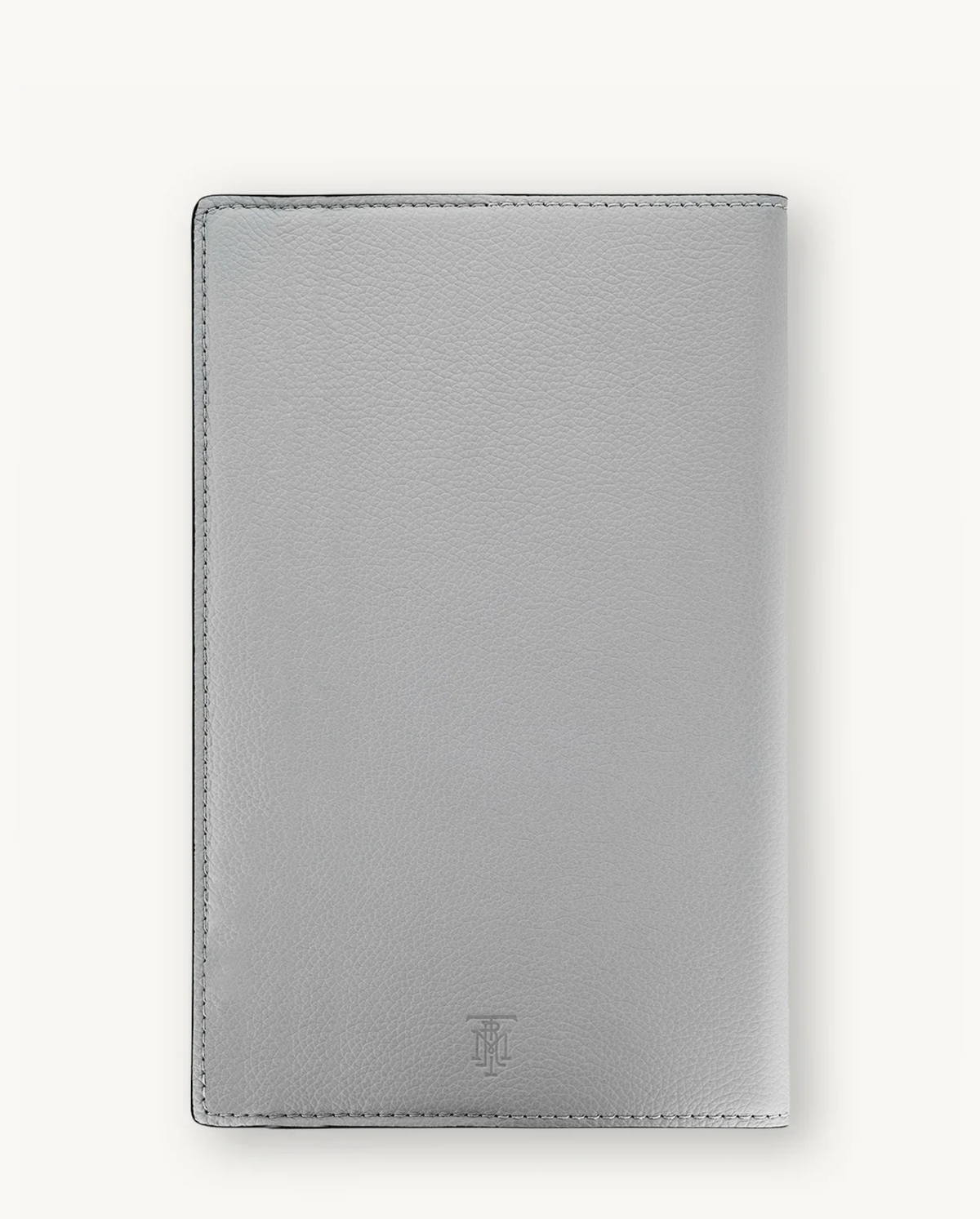 NOTEBOOK COVER GRAIN LEATHER LARGE GREY – MONTROI
